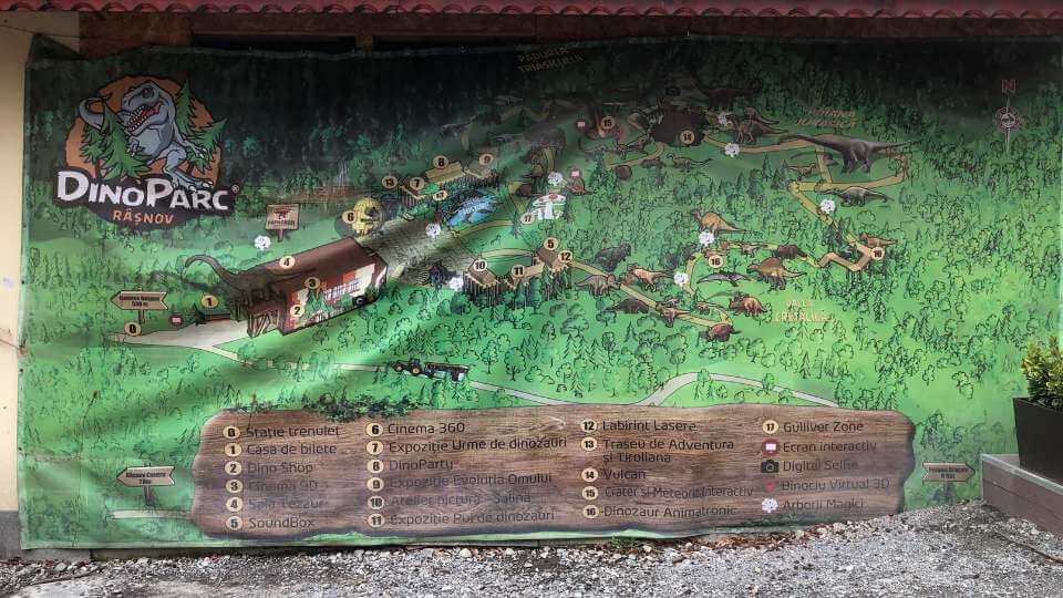 Traseul-complet-Dino-Park - FamilyStays Legenda Dino Park Râșnov